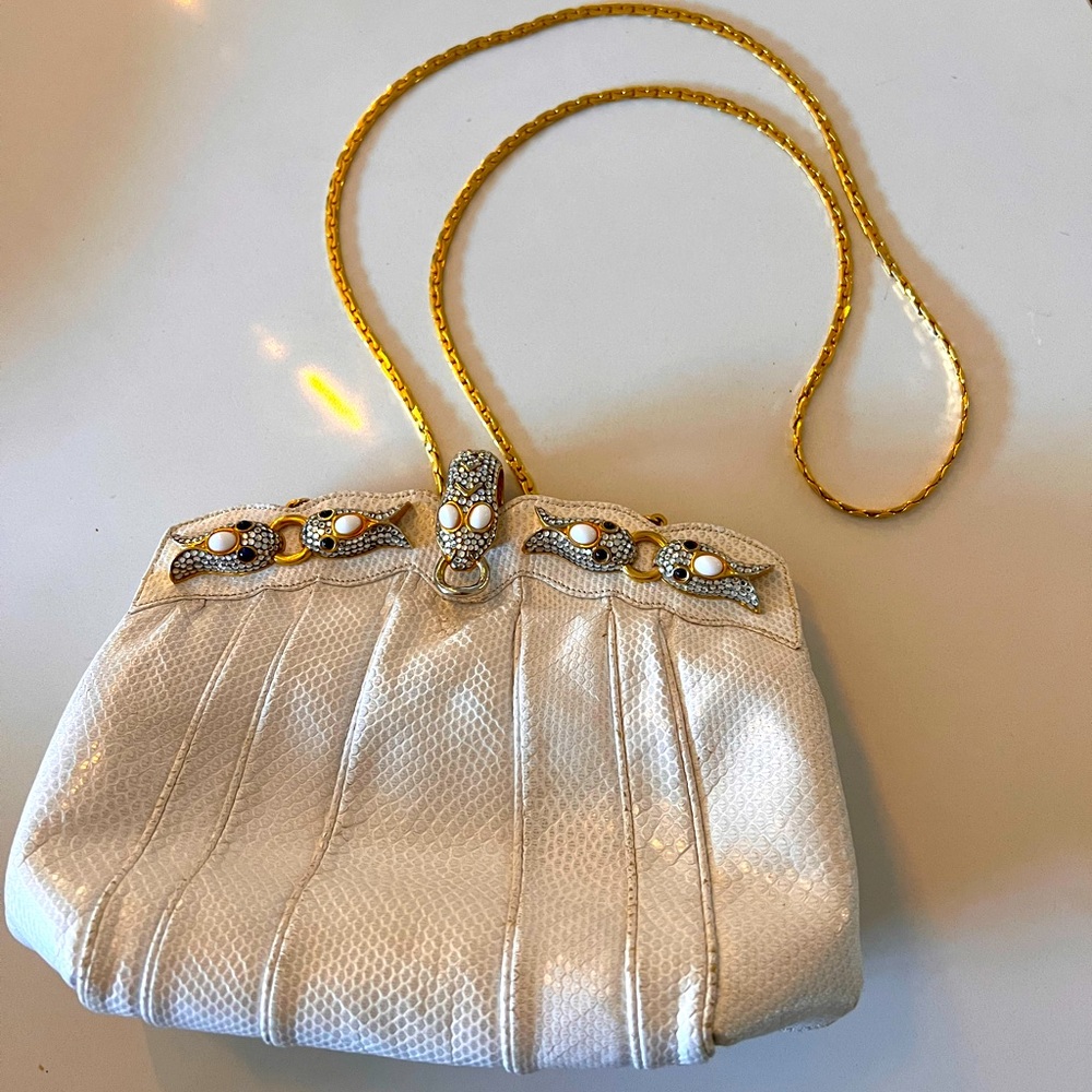 Amazing snakeskin finesse de le model bag